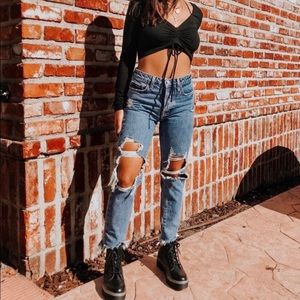 Carmar Jackson Emelia distressed crop jean